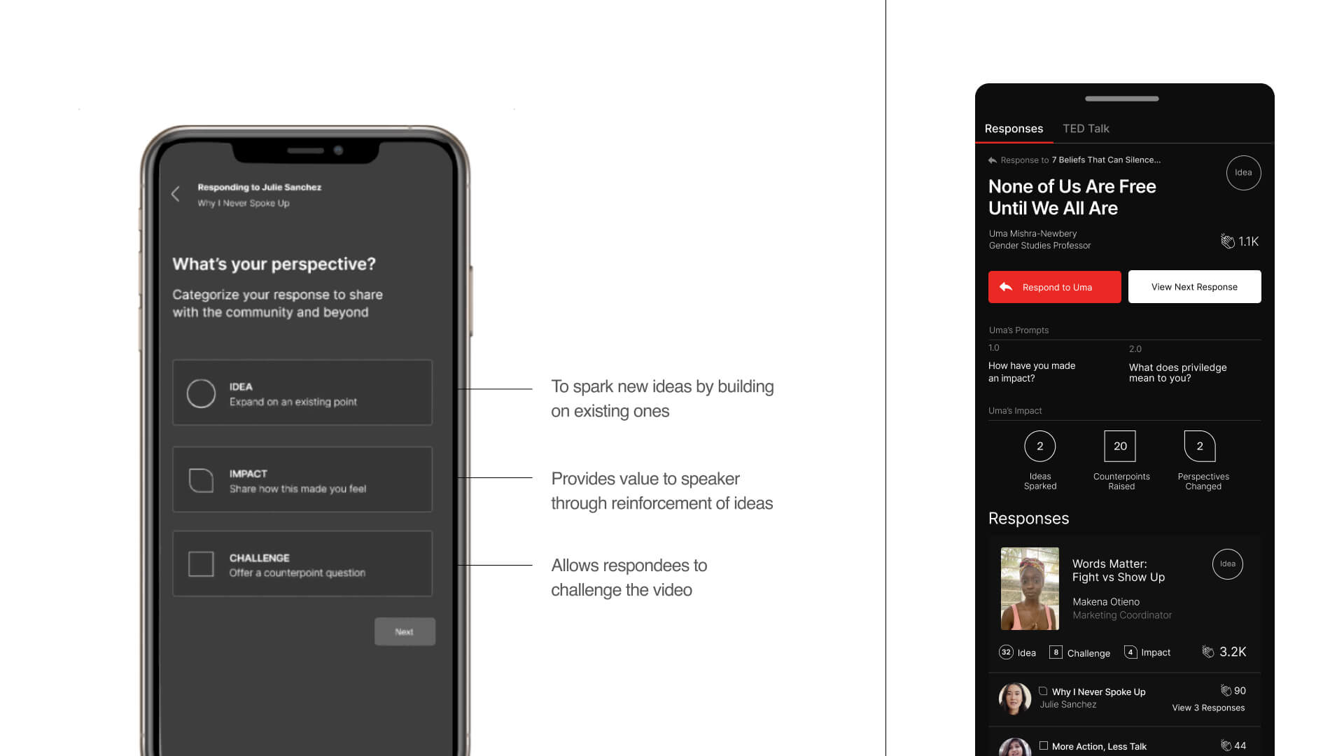 Categorized Responses